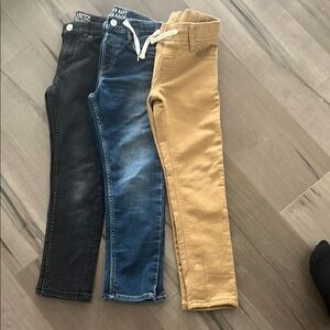 H&M Kids Stretch Denim Jeans - Black, Blue, Tan